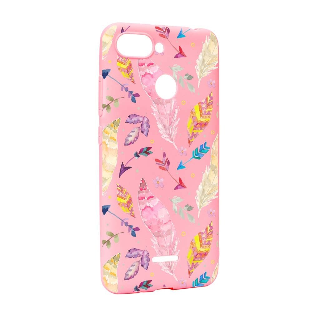 Husa Xiaomi Redmi 6, Silicon, Happy Feathers P68