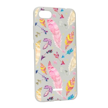 Husa Xiaomi Redmi 6A, Silicon, Happy Feathers W68 Husa Xiaomi Redmi 6A, Silicon, Happy Feathers W68
