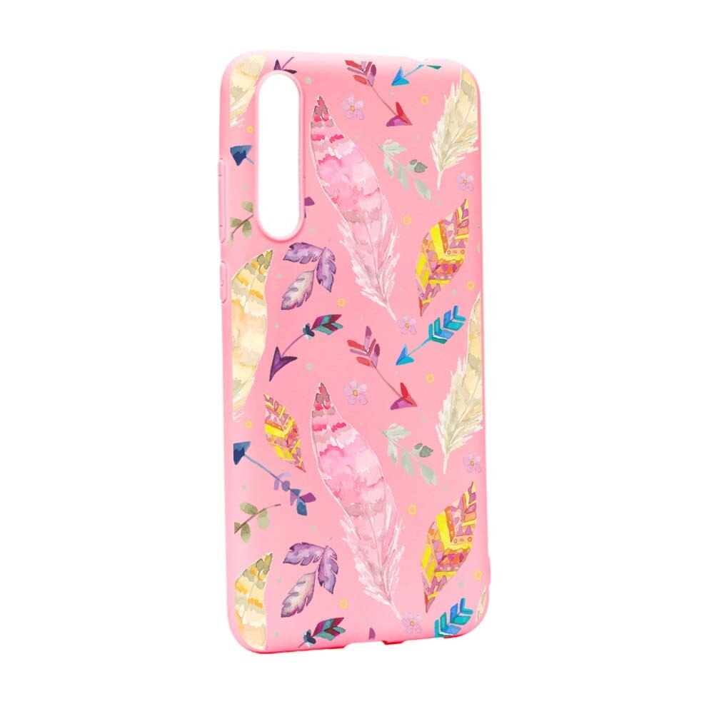 Husa Huawei P20, Silicon, Happy Feathers P68