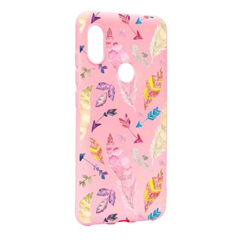 Husa Xiaomi Mi Max 3, Silicon, Happy Feathers P68 Husa Xiaomi Mi Max 3, Silicon, Happy Feathers P68