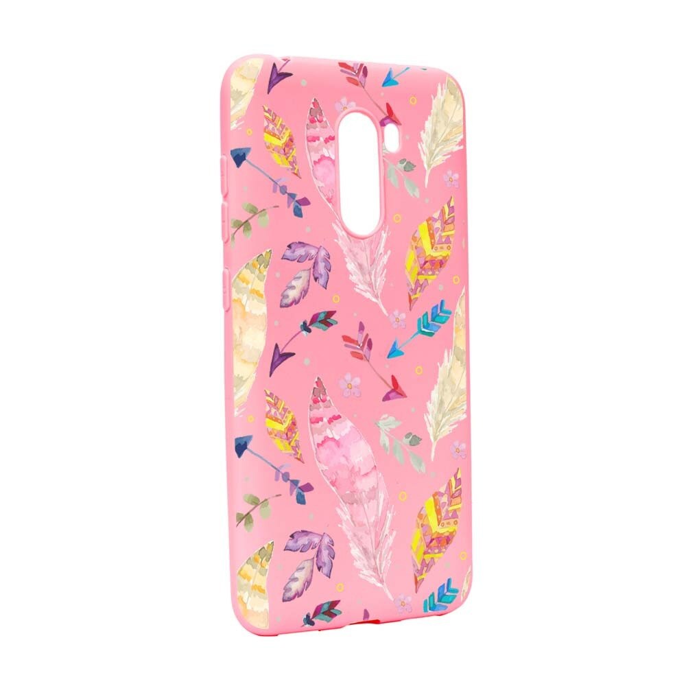 Husa Xiaomi PocoPhone F1, Silicon, Happy Feathers P68