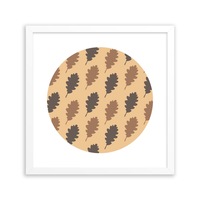 tablou cu rama de lemn alba frunze maro de fag pattern arta inramata art prints decoratiuni 30 x 30 cm imagen 6_0_
0
