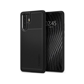 Husa Premium Originala Spigen Rugged Armor Huawei P30 Pro Negru , silicon Husa Premium Originala Spigen Rugged Armor Huawei P30 Pro Negru , silicon