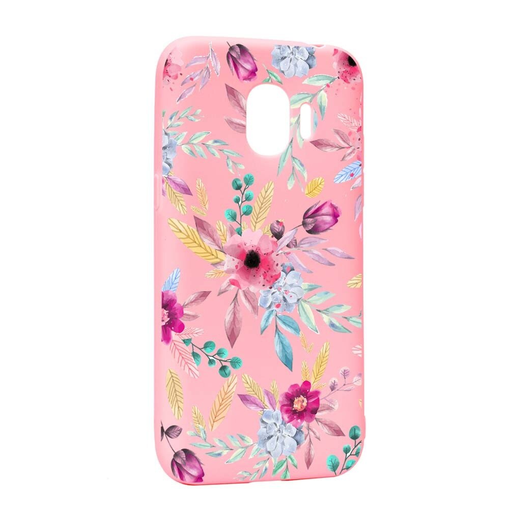 Husa Samsung Galaxy J4 2018, Silicon, Happy Flowers P69