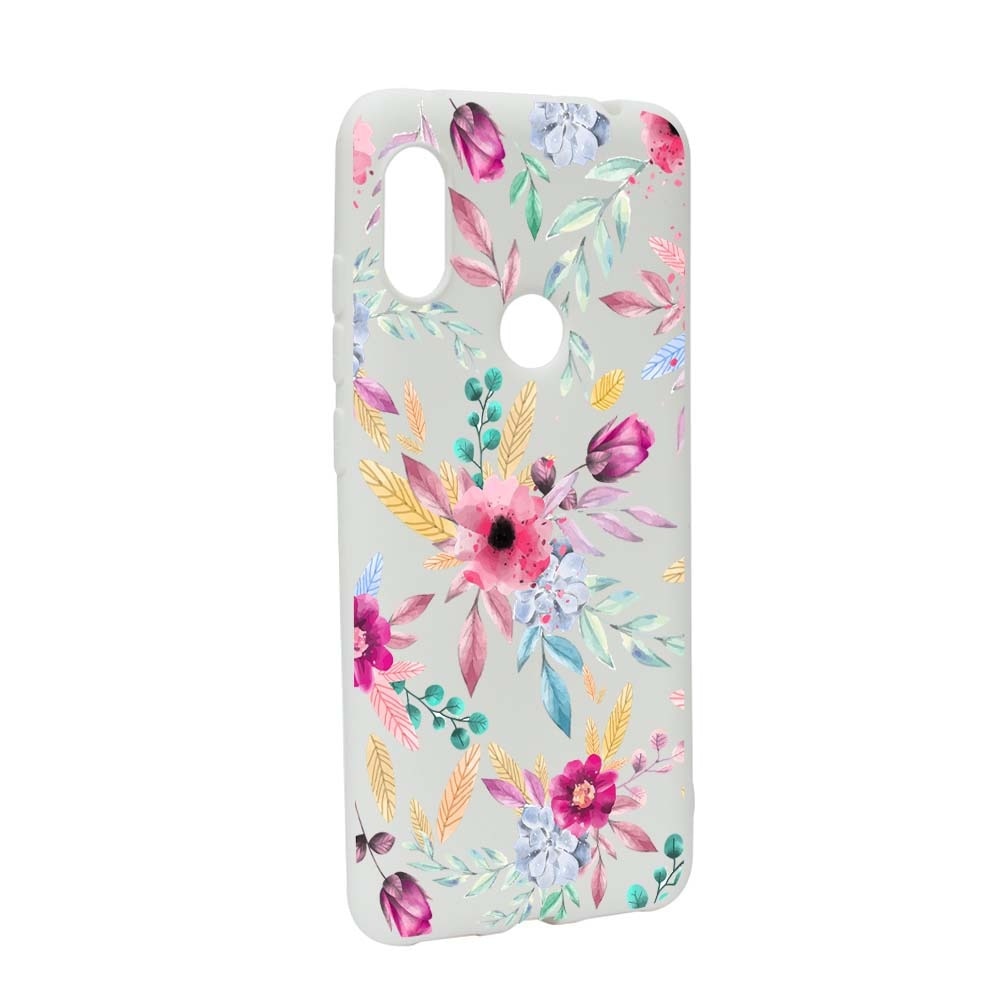 Husa Xiaomi Mi Max 3, Silicon, Happy Flowers W69