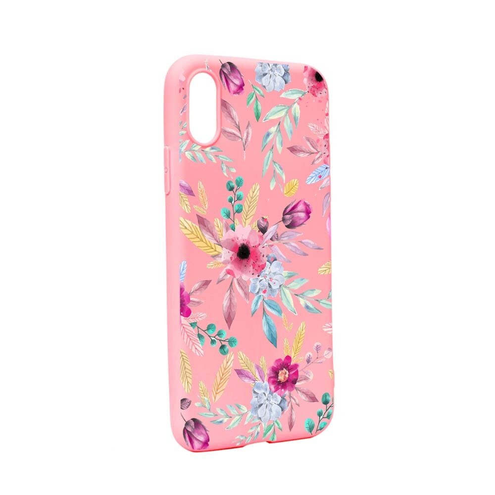 Husa Apple iPhone XS Max, Silicon, Happy Flowers P69