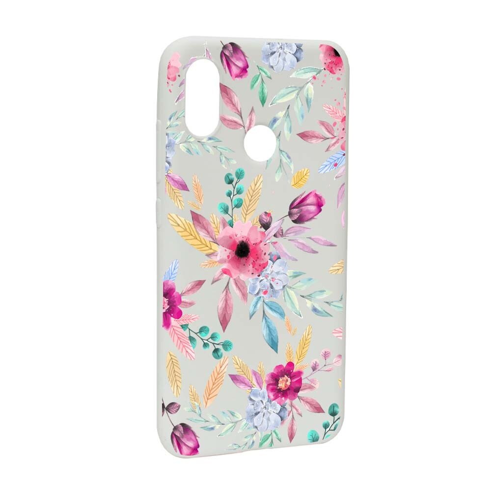 Husa Xiaomi Mi 8, Silicon, Happy Flowers W69
