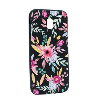 Husa Samsung Galaxy J3 2018, Silicon, Happy Flowers B69 Husa Samsung Galaxy J3 2018, Silicon, Happy Flowers B69