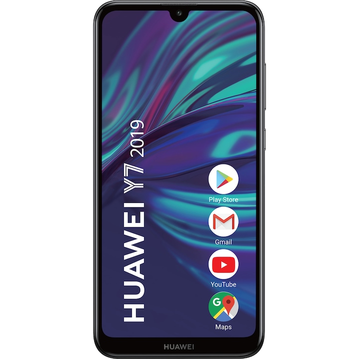 Смартфон Huawei Y7 2019, Dual SIM, 32GB, 4G, Midnight Black