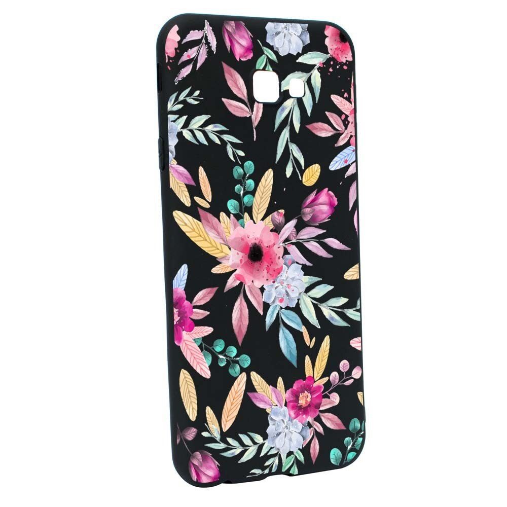 Husa Samsung Galaxy J4 Plus, Silicon, Happy Flowers B69