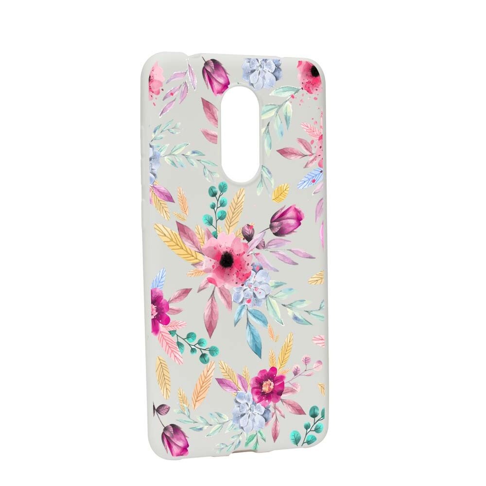 Husa Xiaomi Redmi Note 5 / Redmi 5 Plus, Silicon, Happy Flowers W69