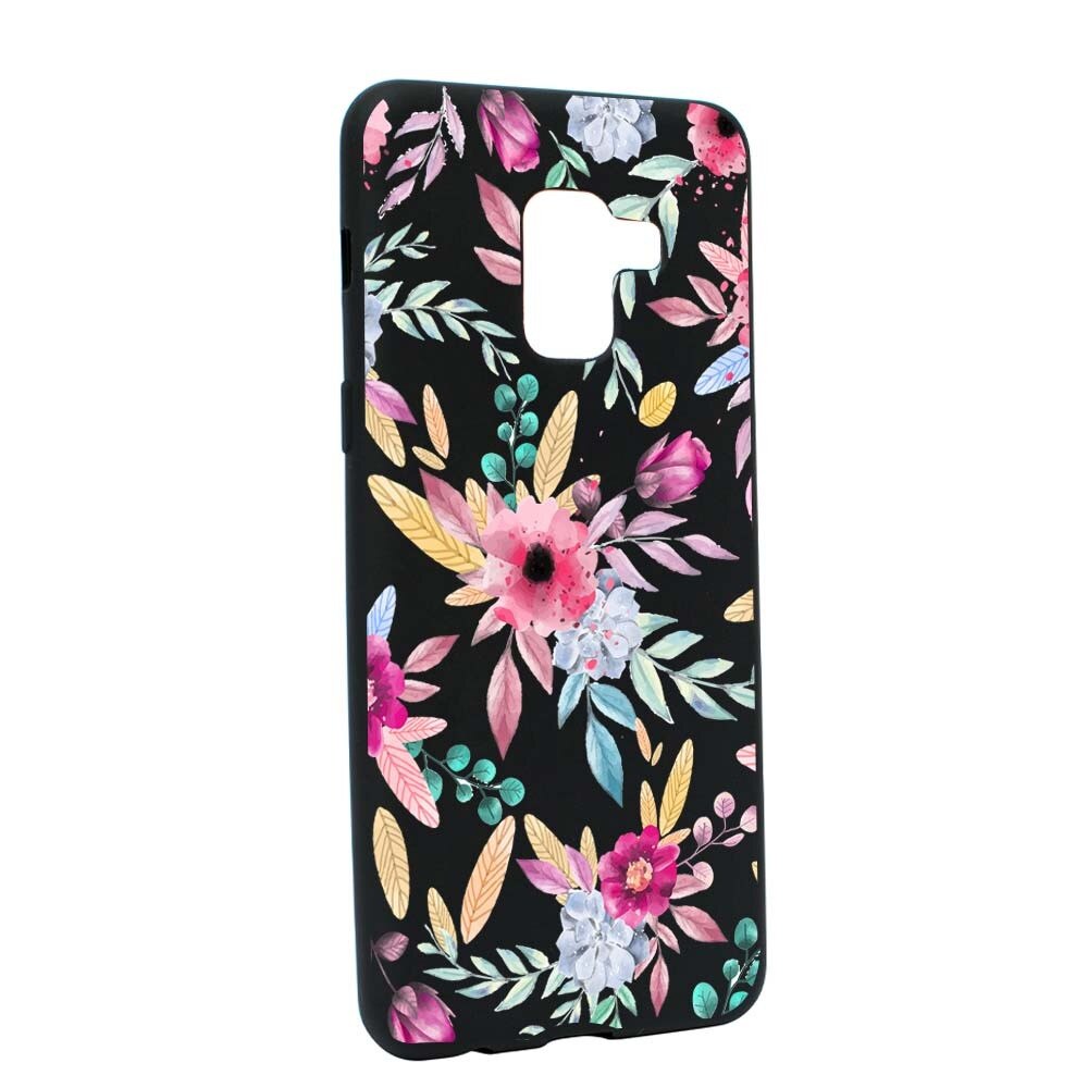 Husa Samsung Galaxy A5 2018, Silicon, Happy Flowers B69