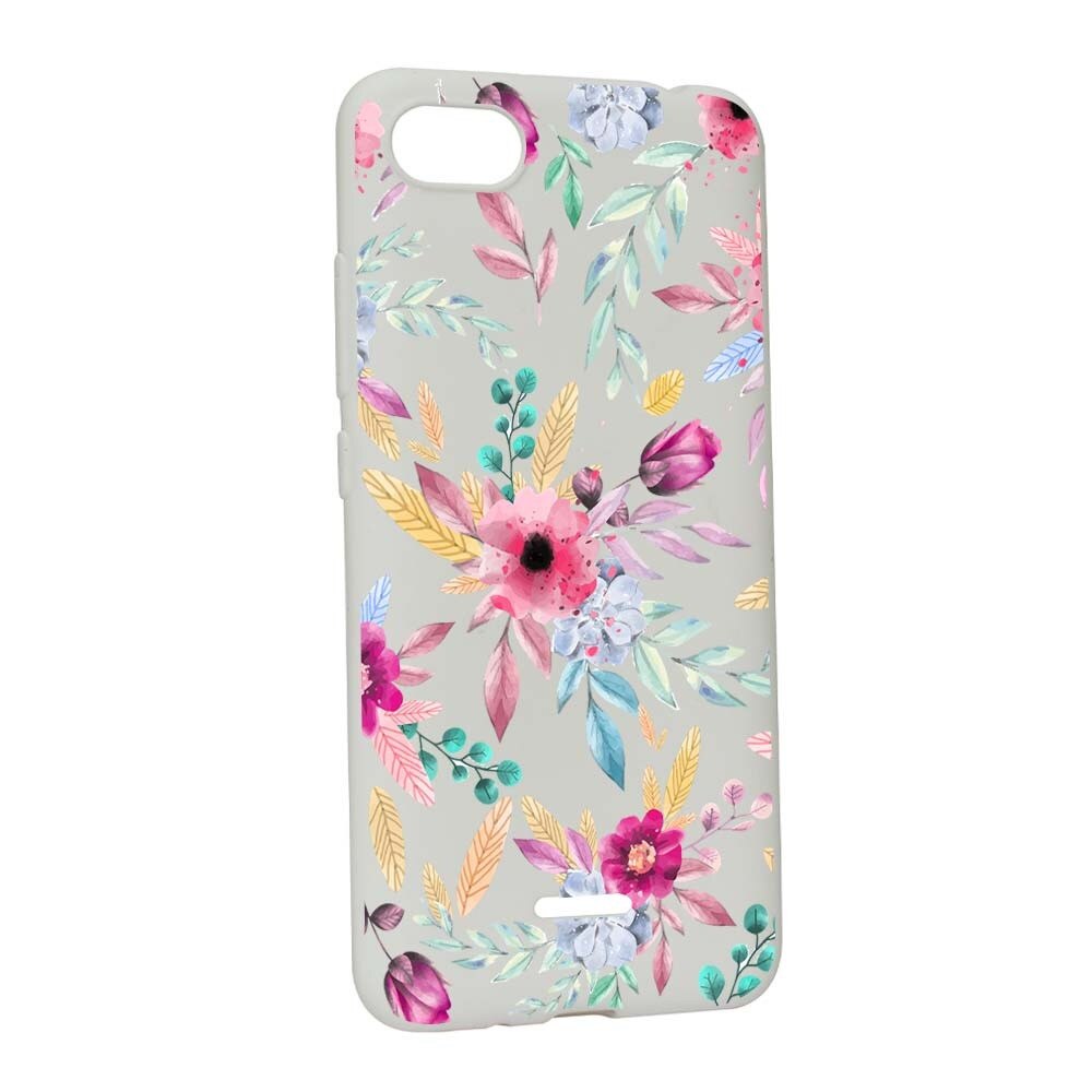 Husa Xiaomi Redmi 6A, Silicon, Happy Flowers W69