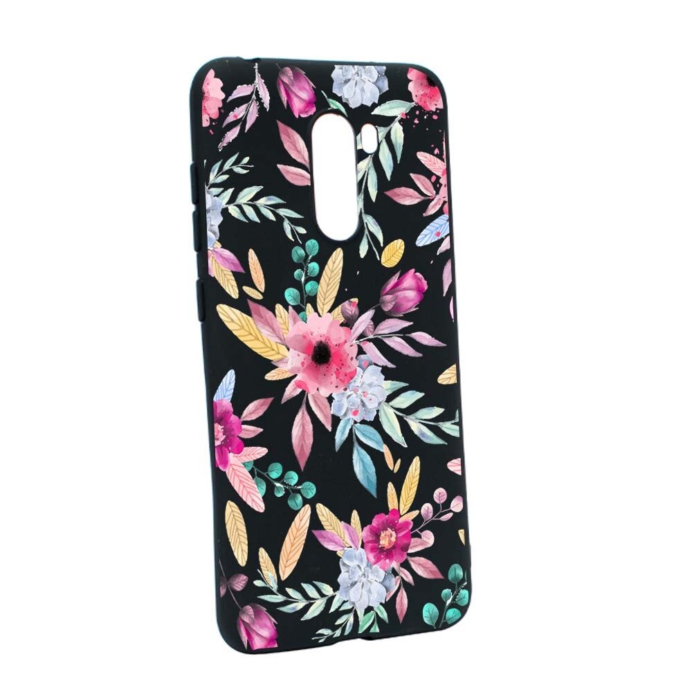 Husa Xiaomi PocoPhone F1, Silicon, Happy Flowers B69