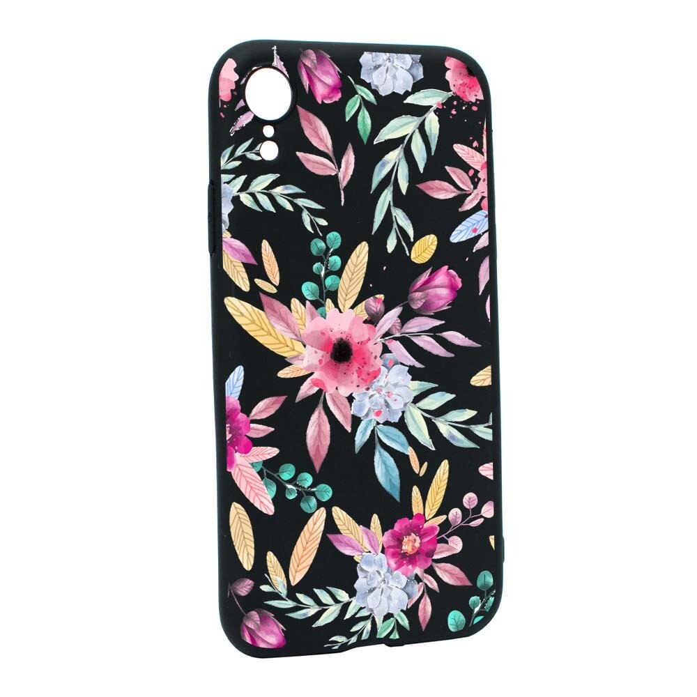 Husa Apple iPhone XR, Silicon, Happy Flowers B69