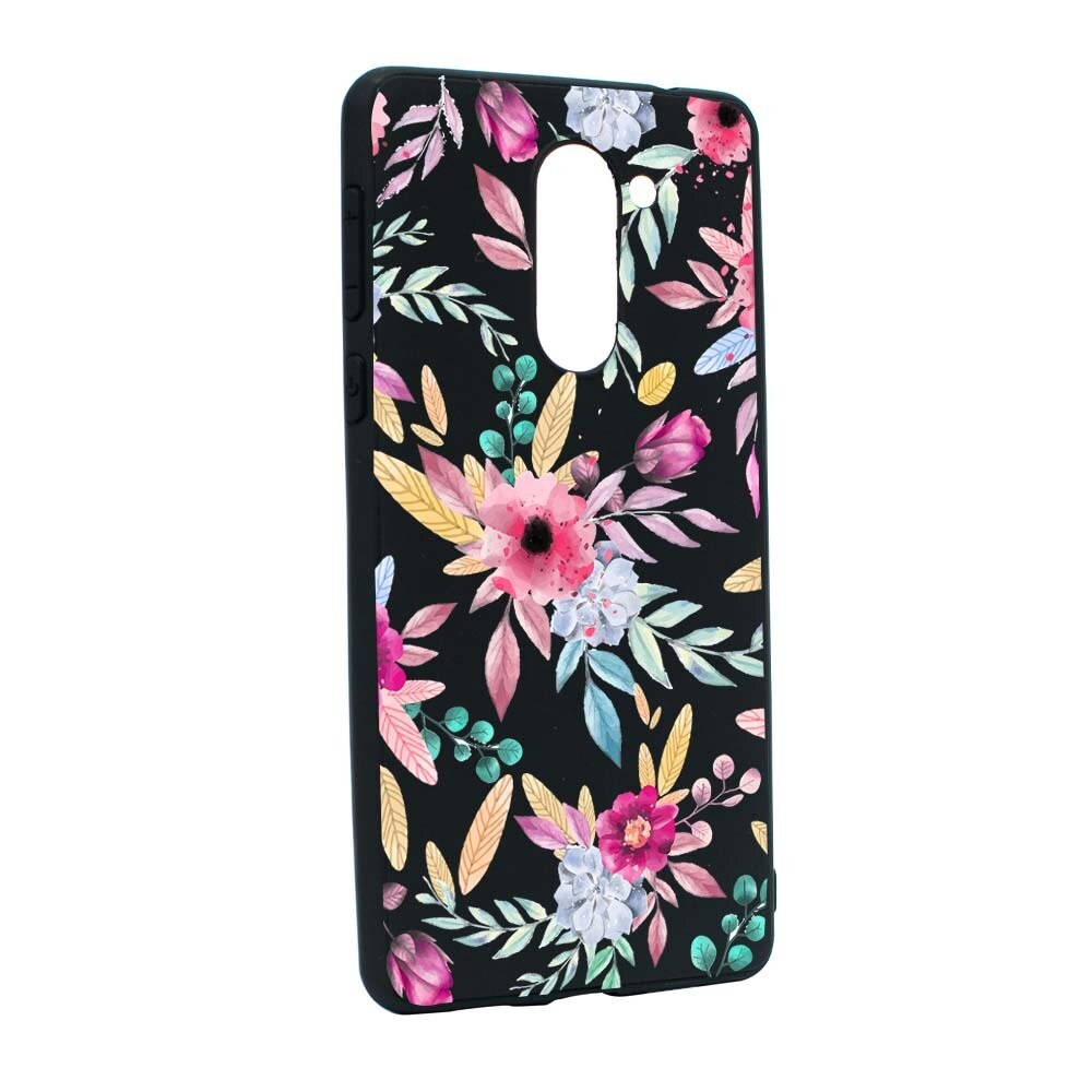 Husa Huawei Mate 9 Lite / Honor 6X, Silicon, Happy Flowers B69