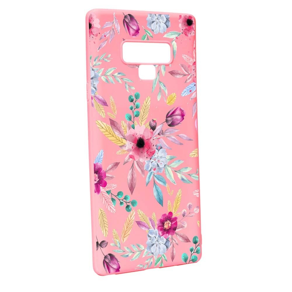 Husa Samsung Galaxy Note 9, Silicon, Happy Flowers P69