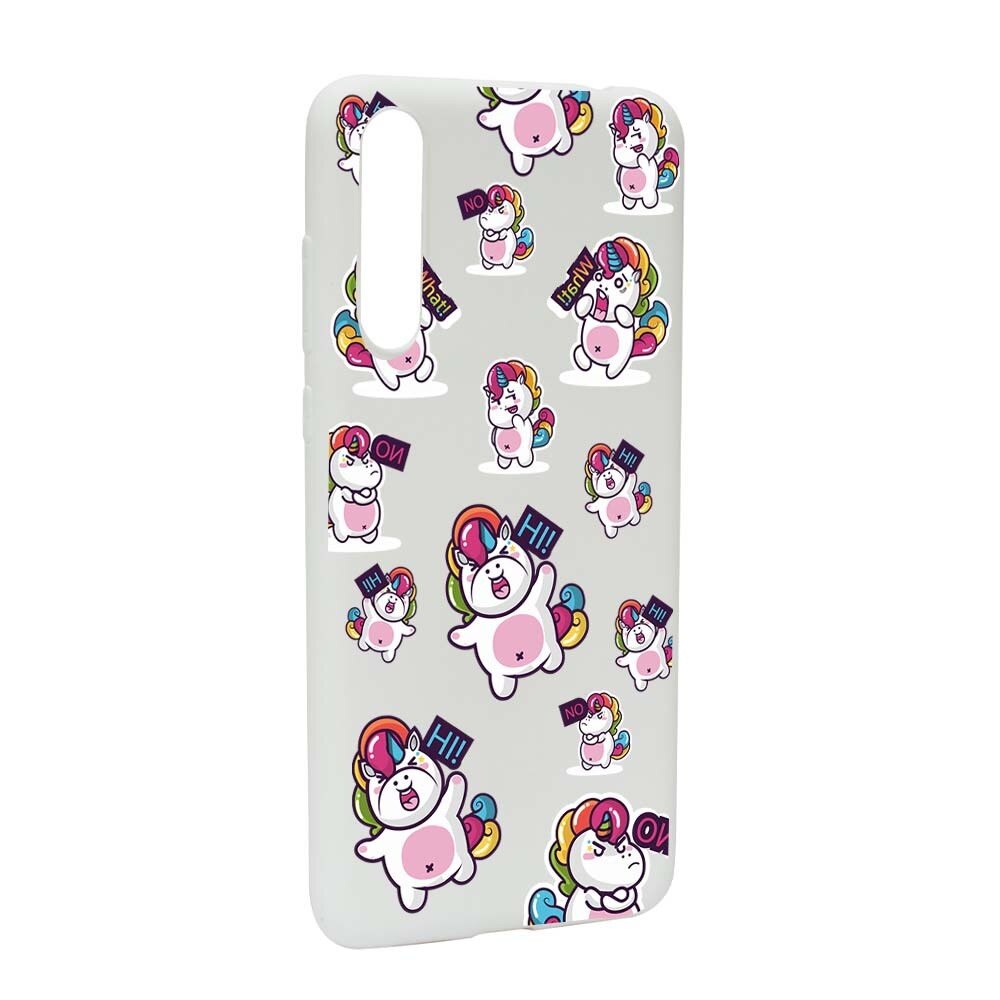 Husa Huawei P20, Silicon, Fat Unicorn W80