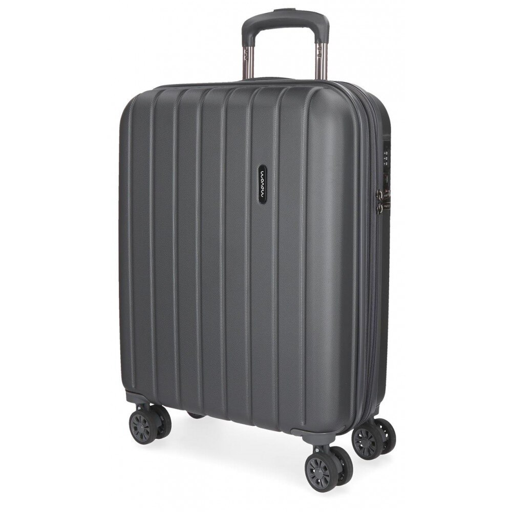 Troler ABS 55 cm 4 roti expandabil Movom Wood antracit