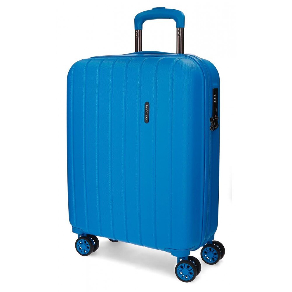 Troler ABS 55 cm 4 roti expandabil Movom albastru
