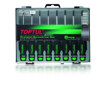 Set surubelnite precizie Torx, Toptul 8 piese T5-T20 Set surubelnite precizie Torx, Toptul 8 piese T5-T20