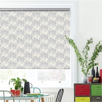 Rolete Art Shade Multicolore tip Jaluzele cu Rulou si sistem inclus Pattern Flori de hartie Decoratiuni, Latime 110 cm x Inaltime 130 cm