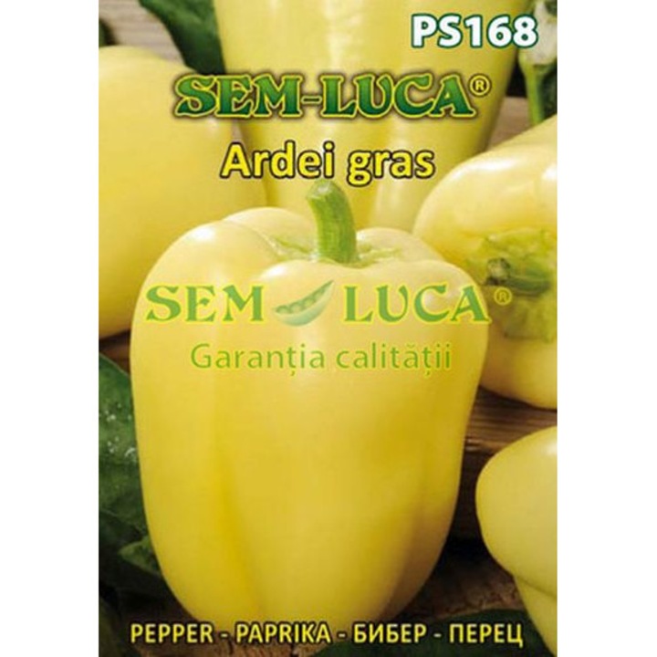 Seminte legume, Ardei Gras Galben, Sem-Luca, 0,5g