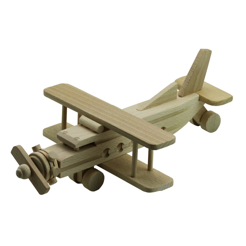 Avion 4Fun, lemn natur, decorabil, pictabil