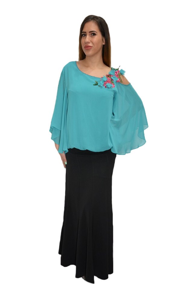 Fusta chic,stil in clos, D&J Exclusive, Negru