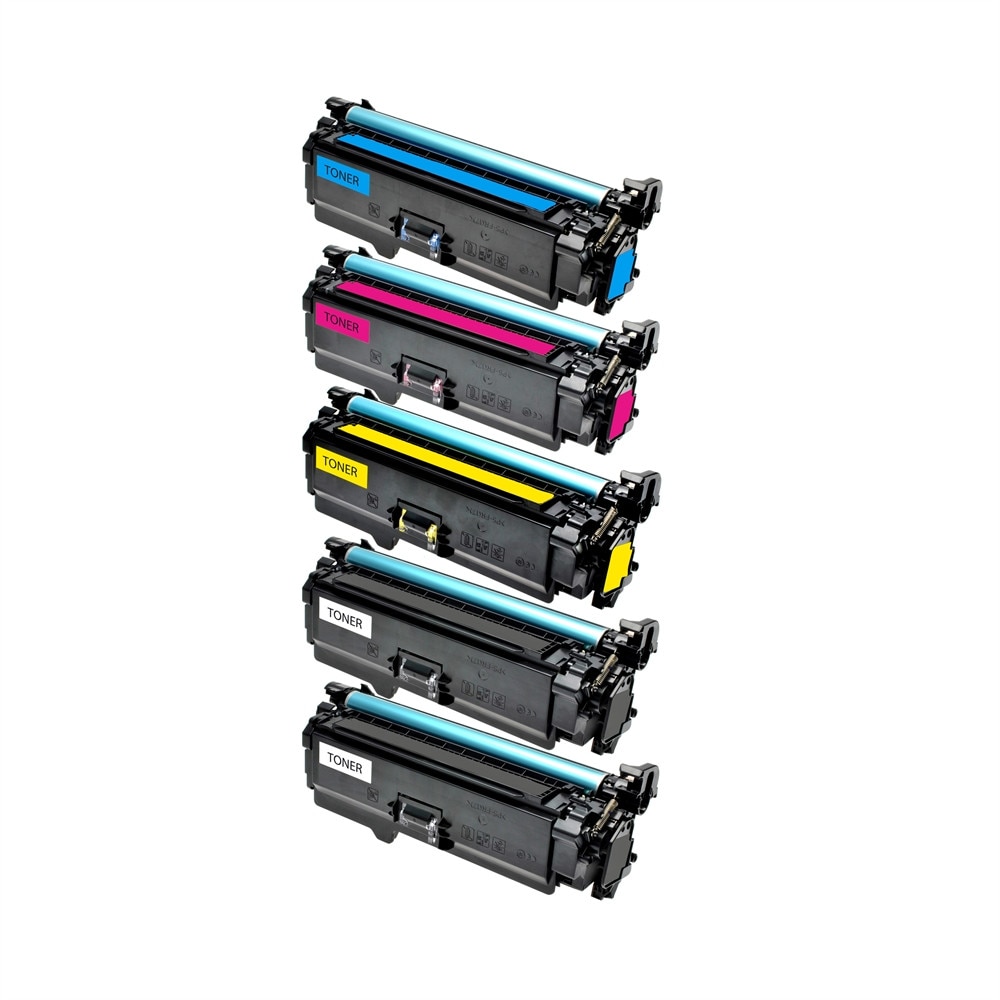 Set 5 Cartuse Compatibile CRG723BKXL/C/M/Y 45500 Pag Pentru Canon I-Sensys LBP7750 cdn-BK 10K-8.5K COLOR