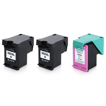 Set 3 Cartuse Compatibile 2BK/1Color 302XL Pentru HP DESKJET 1110,HP DESKJET 3630,HP DESKJET 3631,HP DESKJET 3633,HP DESKJET 3634,2130,Envy 4520,4522,4524,4526,Officejet 3830,3832,3836,4650,4654,4520 Set 3 Cartuse Compatibile 2BK/1Color 302XL Pentru HP DESKJET 1110,HP DESKJET 3630,HP DESKJET 3631,HP DESKJET 3633,HP DESKJET 3634,2130,Envy 4520,4522,4524,4526,Officejet 3830,3832,3836,4650,4654,4520