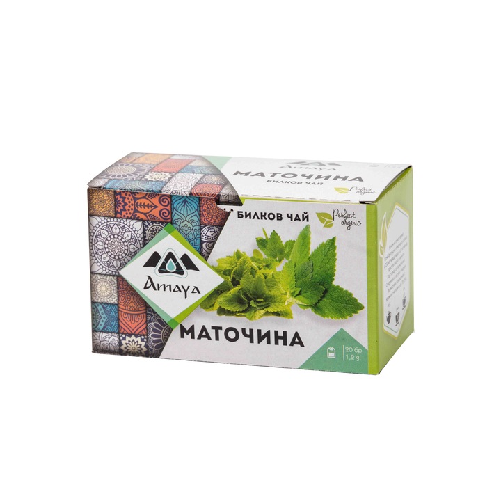 Билков чай филтър "Amaya" Маточина 50 кут. Х 20 бр. Х 1,2 гр. = 1000 пакета