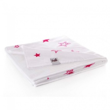 Paturica din bambus 70x130cm Magenta Stars XKKO XKK_BMB130005 Paturica din bambus 70x130cm Magenta Stars XKKO XKK_BMB130005