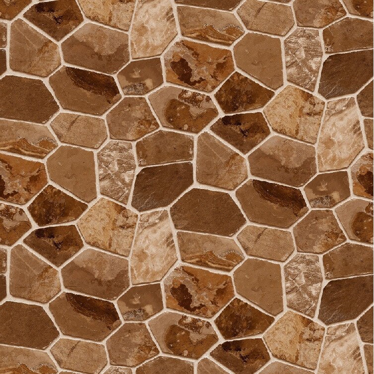 Fototapet de perete autoadeziv si lavabil Zid piatra romb maro 270 x 200 cm