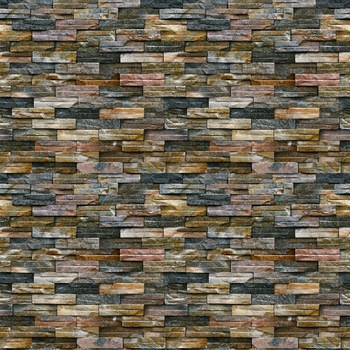 Fototapet Zid piatra subtire multicolor (380 x 255 cm) Fototapet Zid piatra subtire multicolor (380 x 255 cm)