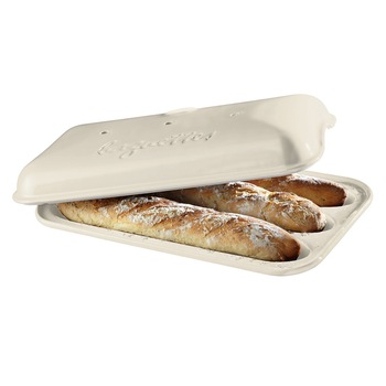 Tava ceramica pentru baghete 39 x 24 cm/ 3,7 l- Emile Henry Tava ceramica pentru baghete 39 x 24 cm/ 3,7 l- Emile Henry