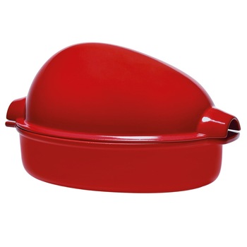 Vas pentru gatit pasare 41,5 x 22 x 22 cm/4 l, Burgundy - Emile Henry Vas pentru gatit pasare 41,5 x 22 x 22 cm/4 l, Burgundy - Emile Henry
