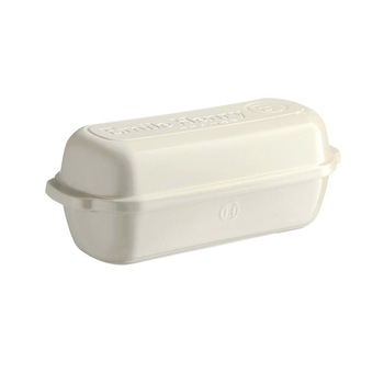 Vas pentru paine Batard 39 x 16,5 cm/4,5 l, Linen - Emile Henry Vas pentru paine Batard 39 x 16,5 cm/4,5 l, Linen - Emile Henry