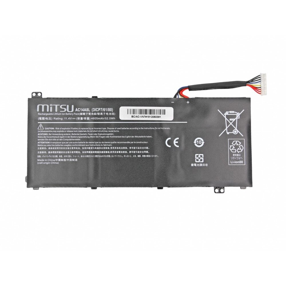 Baterie laptop Clasa A Mitsu compatibila Acer Aspire V15, VN7,AC14A8L, AC15B7L
