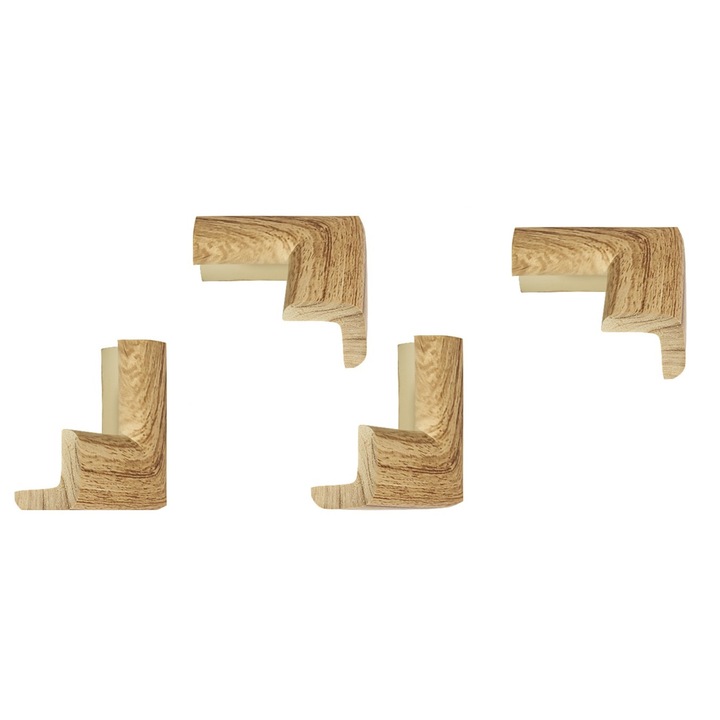 Protectie colturi, culoarea lemnului inchis, 4 buc 24mm