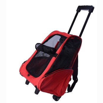 Carucior 2in1, Pawhut, Rosu/Negru, 35x27x49 cm Carucior 2in1, Pawhut, Rosu/Negru, 35x27x49 cm