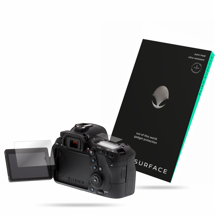 Folie Alien Surface, Canon EOS 6D Mark II, protectie ecran 1+1 Rezerva
