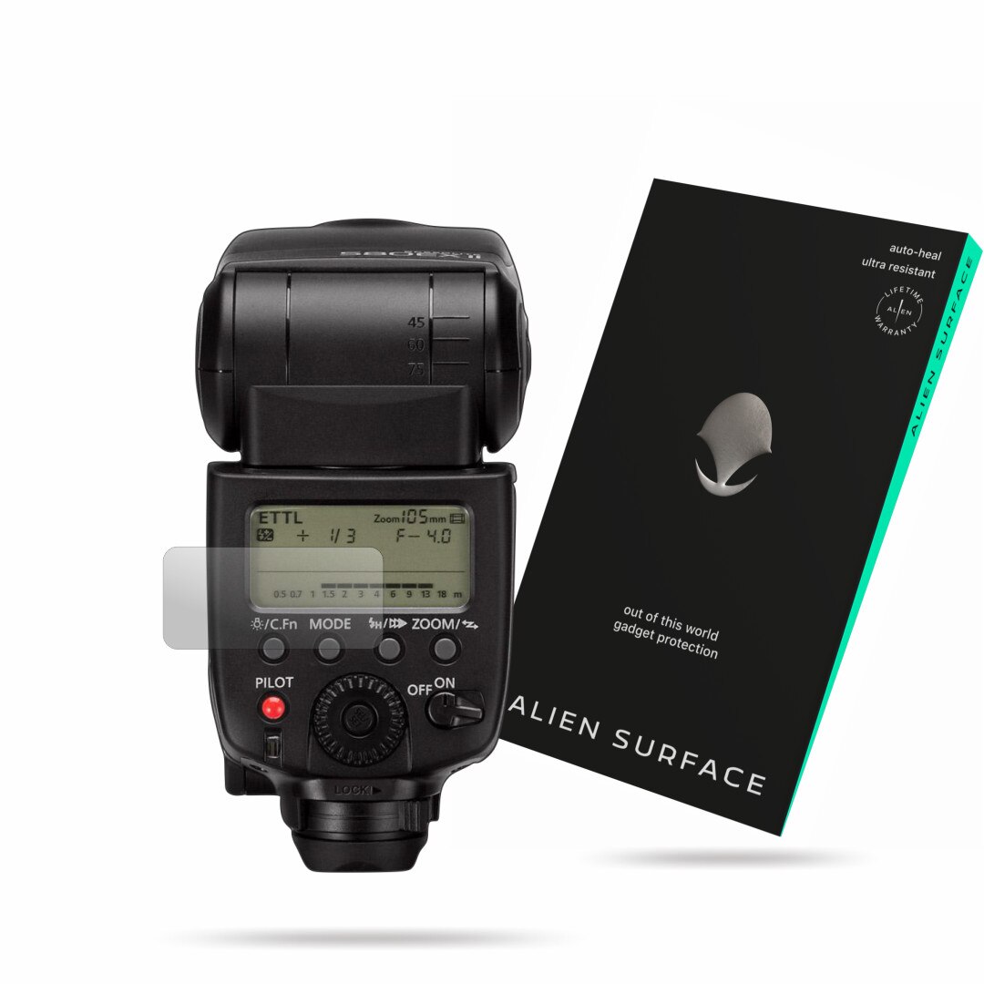 Folie Alien Surface, Canon Speedlite 580EX II, protectie ecran 1+1 Rezerva