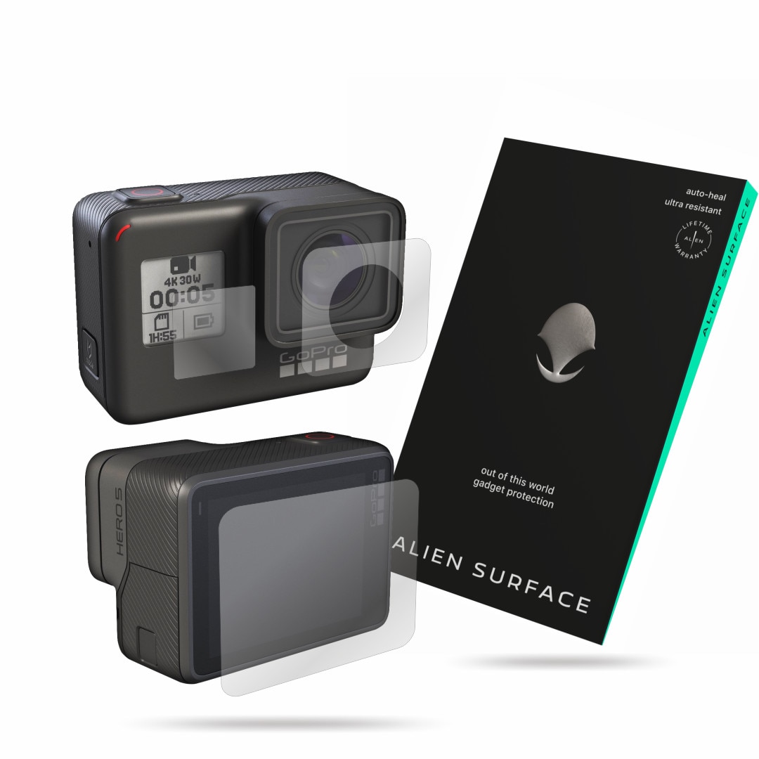 Folie Alien Surface, GoPro Hero 5 Black Edition, protectie ecran 1+1 Rezerva
