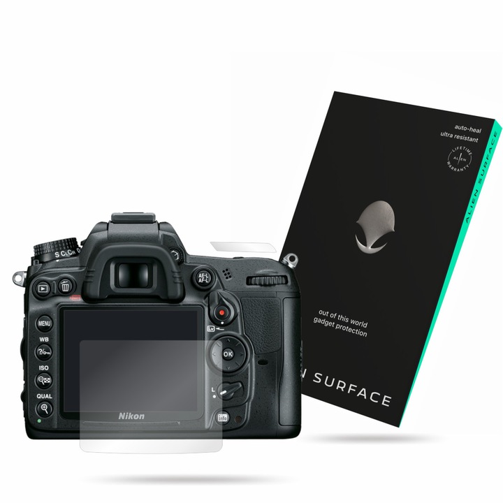 Folie Alien Surface, Nikon D7000, protectie ecran 1+1 Rezerva