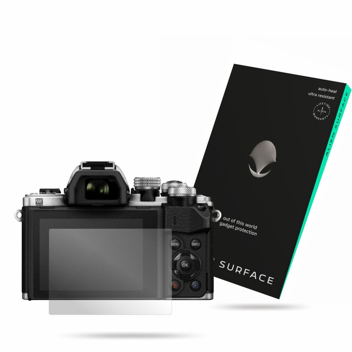 Folie Alien Surface, Olympus OM-D E-M10 Mark II, protectie ecran 1+1 Rezerva