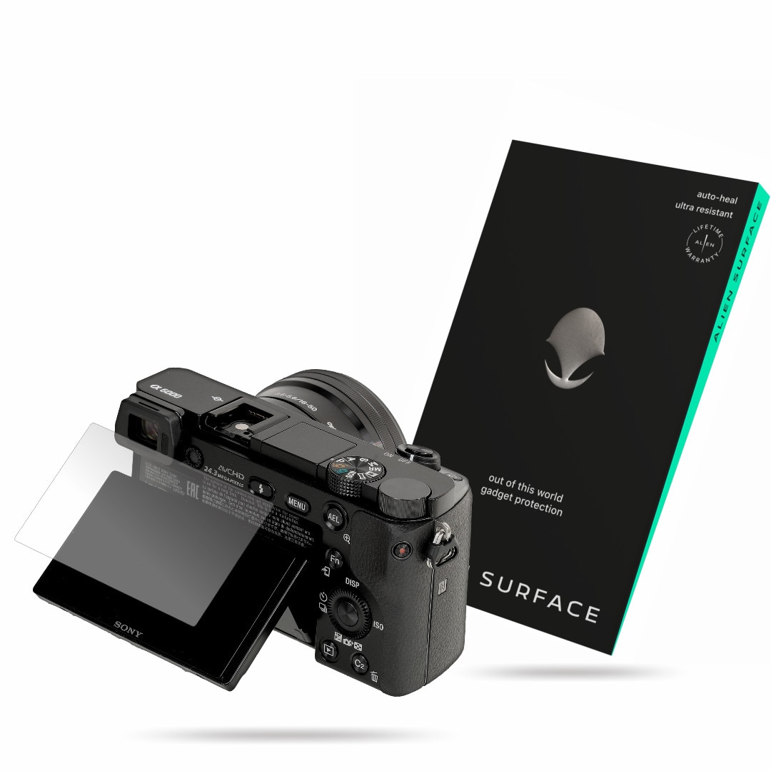 Folie Alien Surface, Sony A6000, protectie ecran 1+1 Rezerva