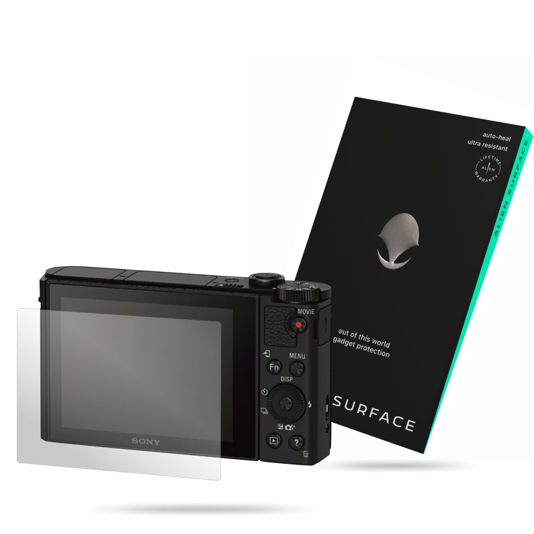 Folie Alien Surface, Sony DSC HX90V, protectie ecran 1+1 Rezerva