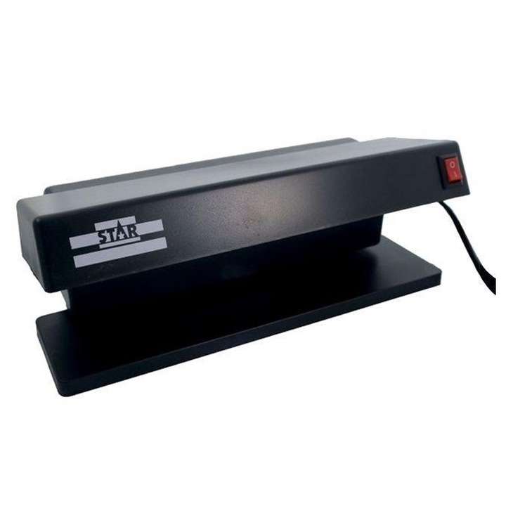 Detector multifunctional de bancnote Star TK-2028, 6 W x 2, Negru