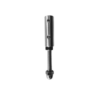 Conector mecanic din inox AISI316 pentru cablu Ø 5 si Ø 6 mm finisaj satinat Conector mecanic din inox AISI316 pentru cablu Ø 5 si Ø 6 mm finisaj satinat